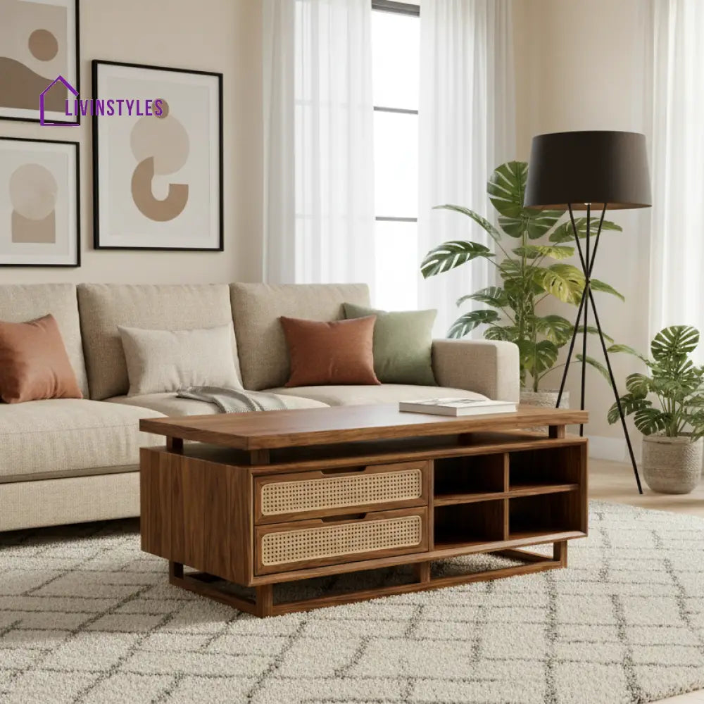 LivIn Styles Isabella Solid Wood Coffee Table for Living Room