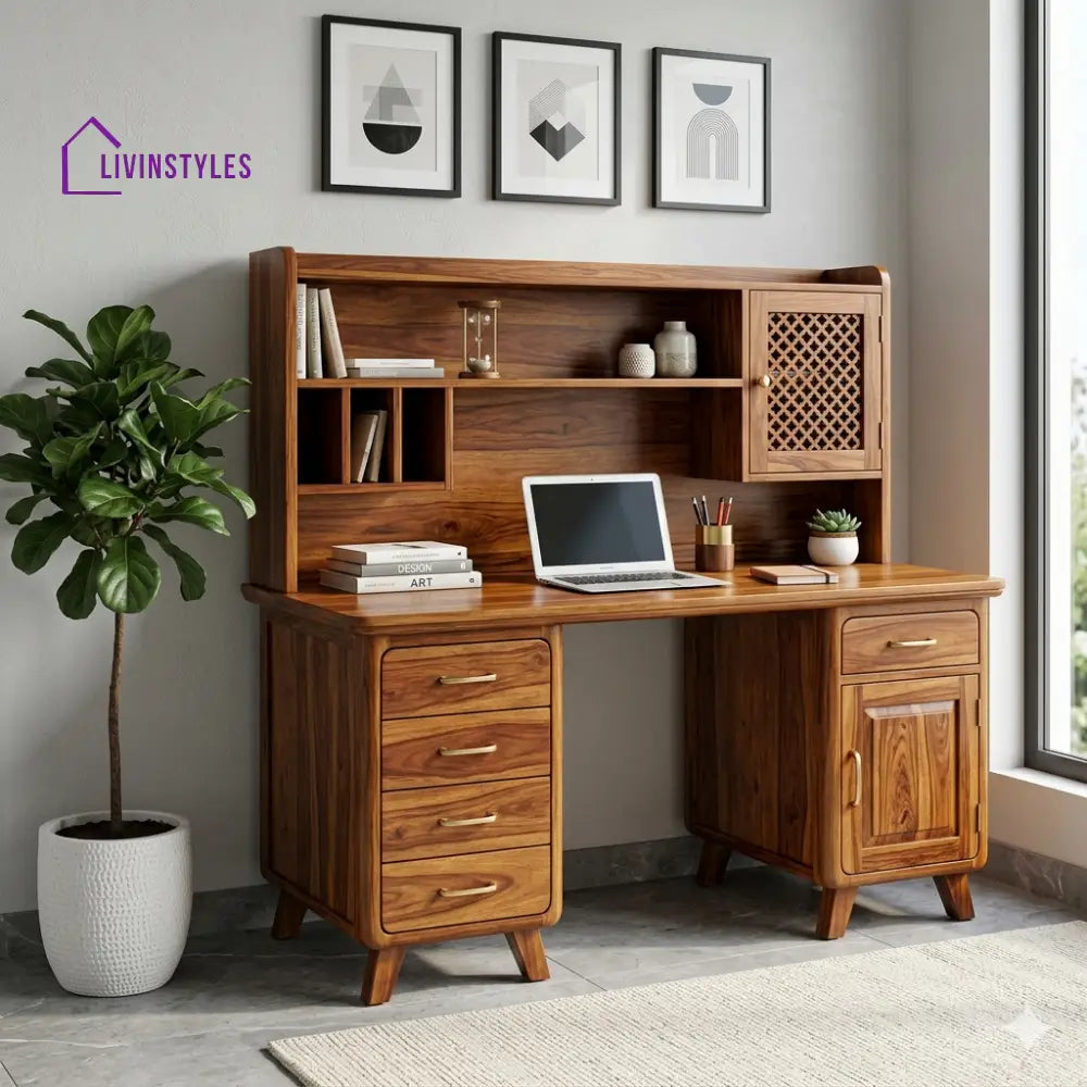 LivIn Styles Joseph Solid Sheesham Wood Study Table for Home