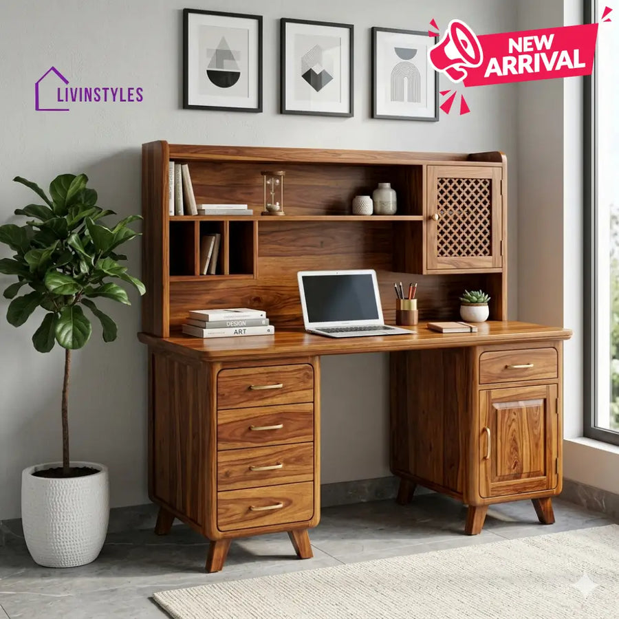 LivIn Styles Joseph Solid Sheesham Wood Study Table for Home