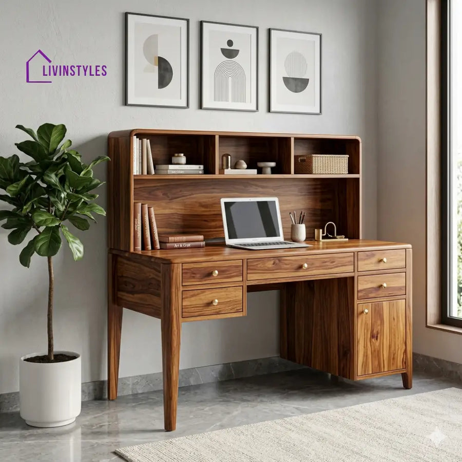 LivIn Styles Matthew Solid Sheesham Wood Study Table