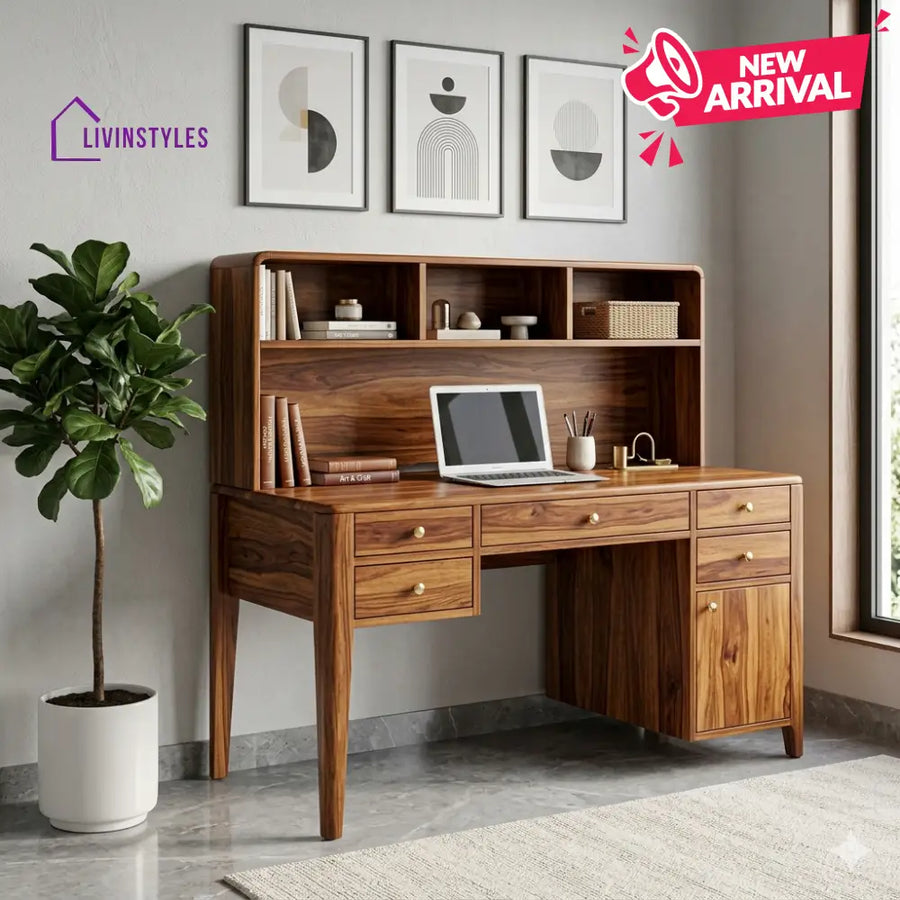 LivIn Styles Matthew Solid Sheesham Wood Study Table