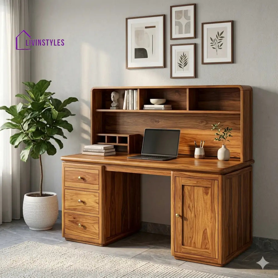 LivIn Styles Ryan Solid Sheesham Wood Study Table for Home