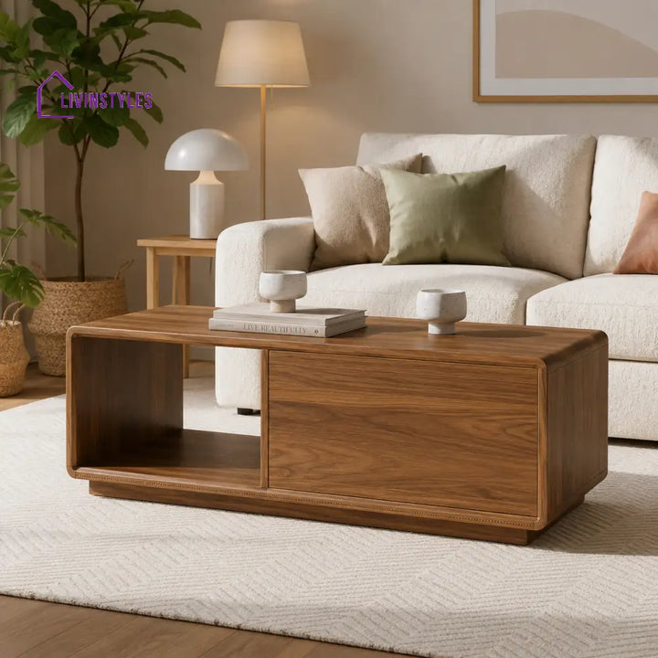 LivIn Styles Scarlett Solid Wood Coffee Table for Living Room - Living Room / Coffee Tables