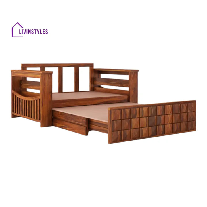 EvoSofa 2 Seater Sofa Cum Bed Sheesham Wood