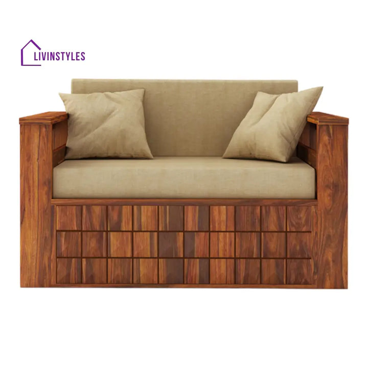 EvoSofa 2 Seater Sofa Cum Bed Sheesham Wood
