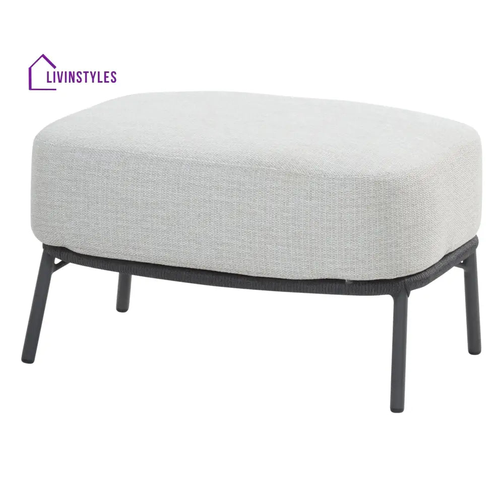 Locator Outdoor Sofa Set 2 Seater 2 Single seater with ottoman and 1 Center Table Set (Dark Grey) Braided & Rope - Sofa