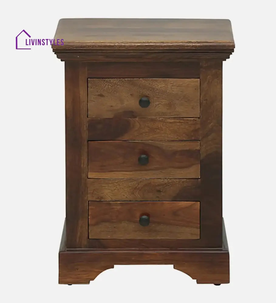 Kanishka Solid Sheesham Wood Bedside with Drawers Bedroom Furniture Sets