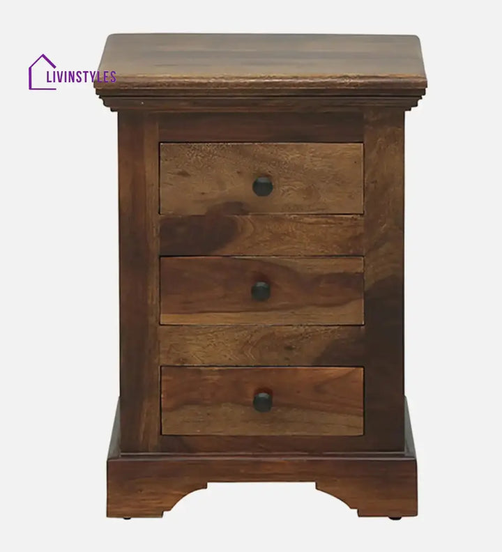 Kanishka Solid Sheesham Wood Bedside with Drawers Bedroom Furniture Sets