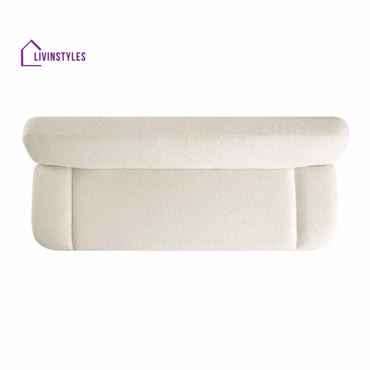 Solna 2-Seater Sofa Bed Beige Boucle Sofa Beds