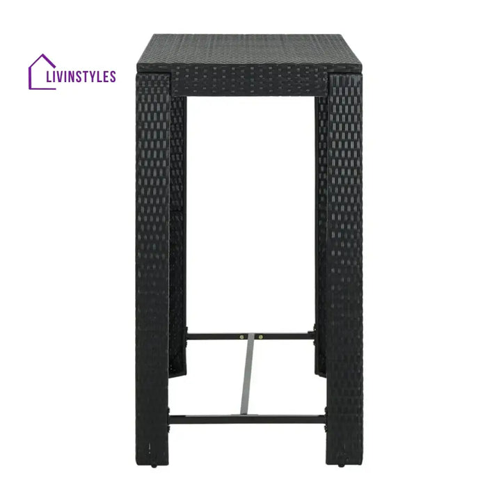 Lola Outdoor Rattan Wicker High Top Bar Table - Bar Table