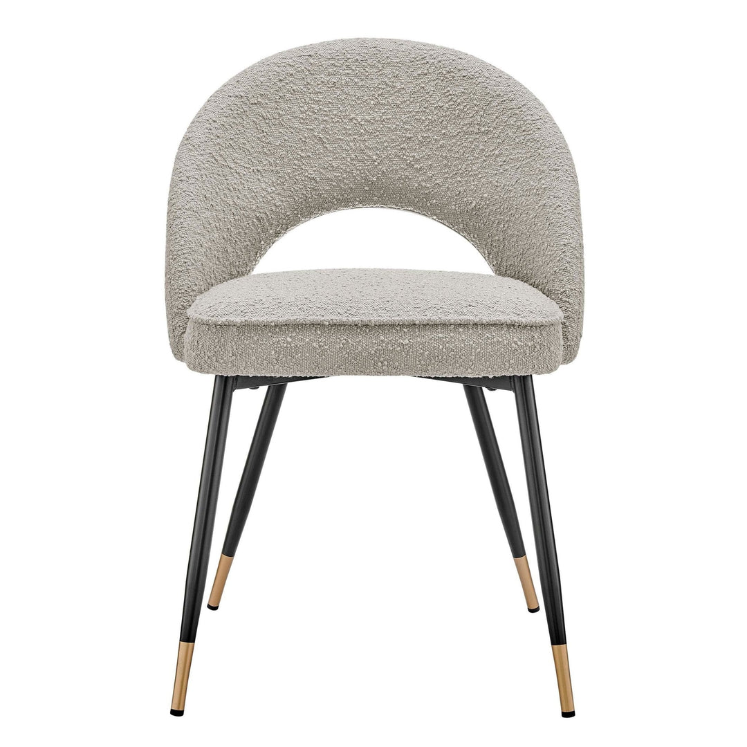 Diego Set of 2 Dining Chairs - Bouclé - Taupe