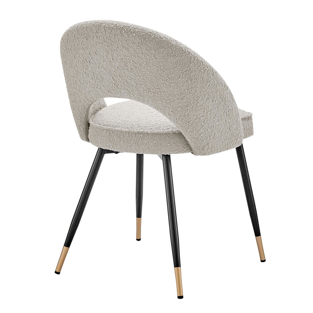Diego Set of 2 Dining Chairs - Bouclé - Taupe