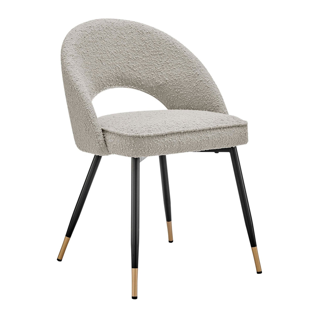 Diego Set of 2 Dining Chairs - Bouclé - Taupe