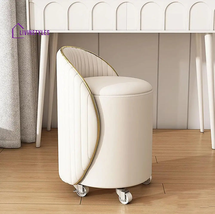 Lolly Metal Puf With Support and Storage