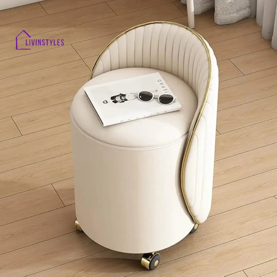 Lolly Metal Puf With Support and Storage