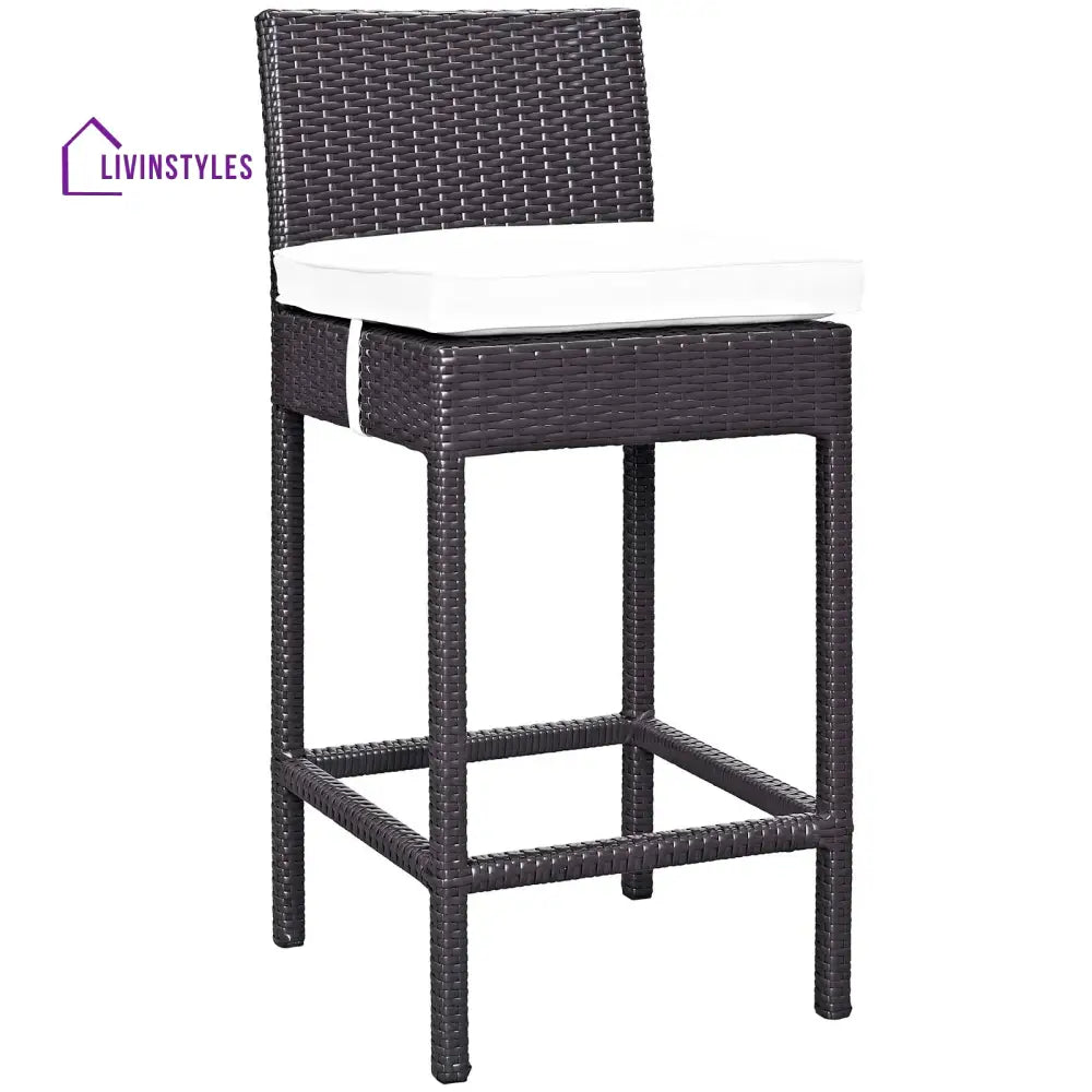 Lomeo Outdoor Patio Bar Sets 4 Chairs and 1 Table (Dark Brown) - Bar Sets