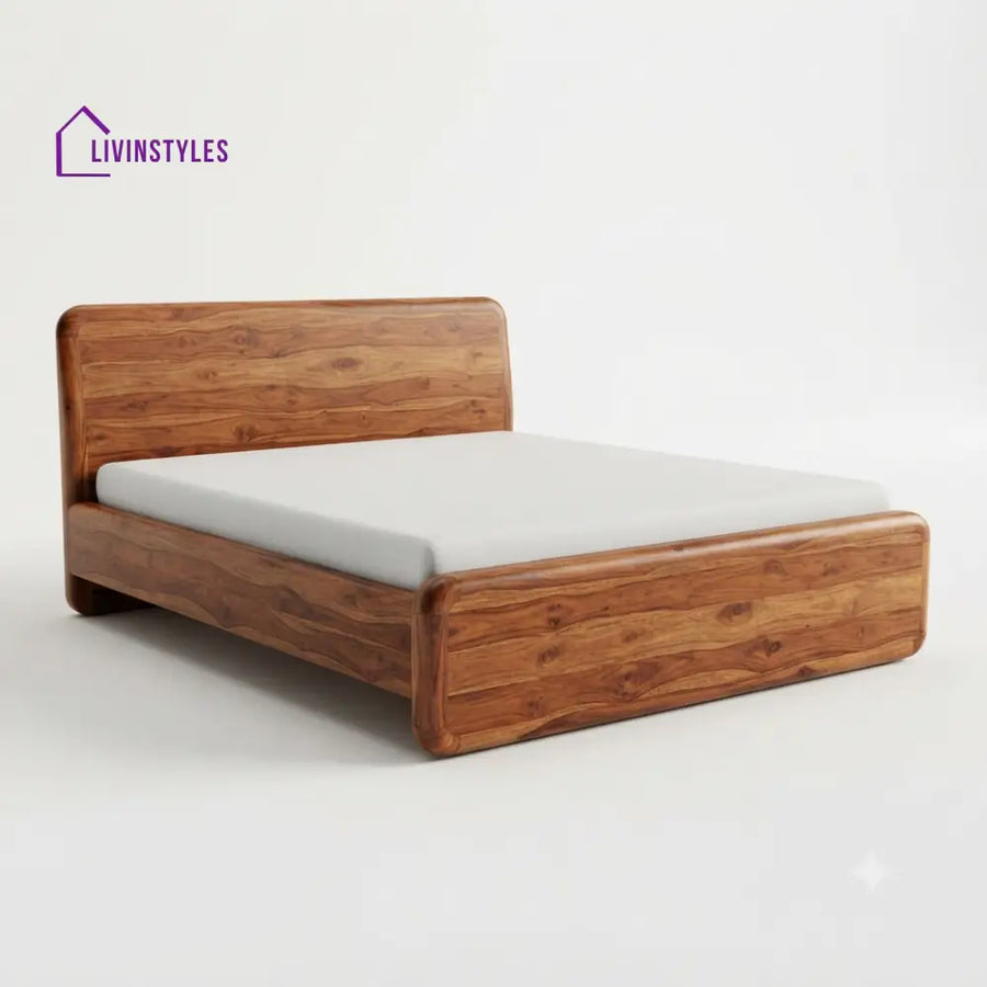 Londeka Wooden Double Bed | King Size Bed | Queen Size Bed - Bed Without Storage