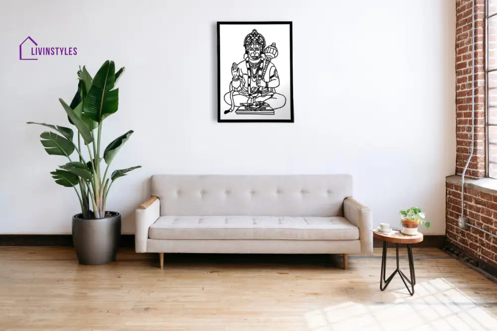 Lord Hanuman Acrylic Wall Art 45x55 cm|17.7’’x21.6’’ inch