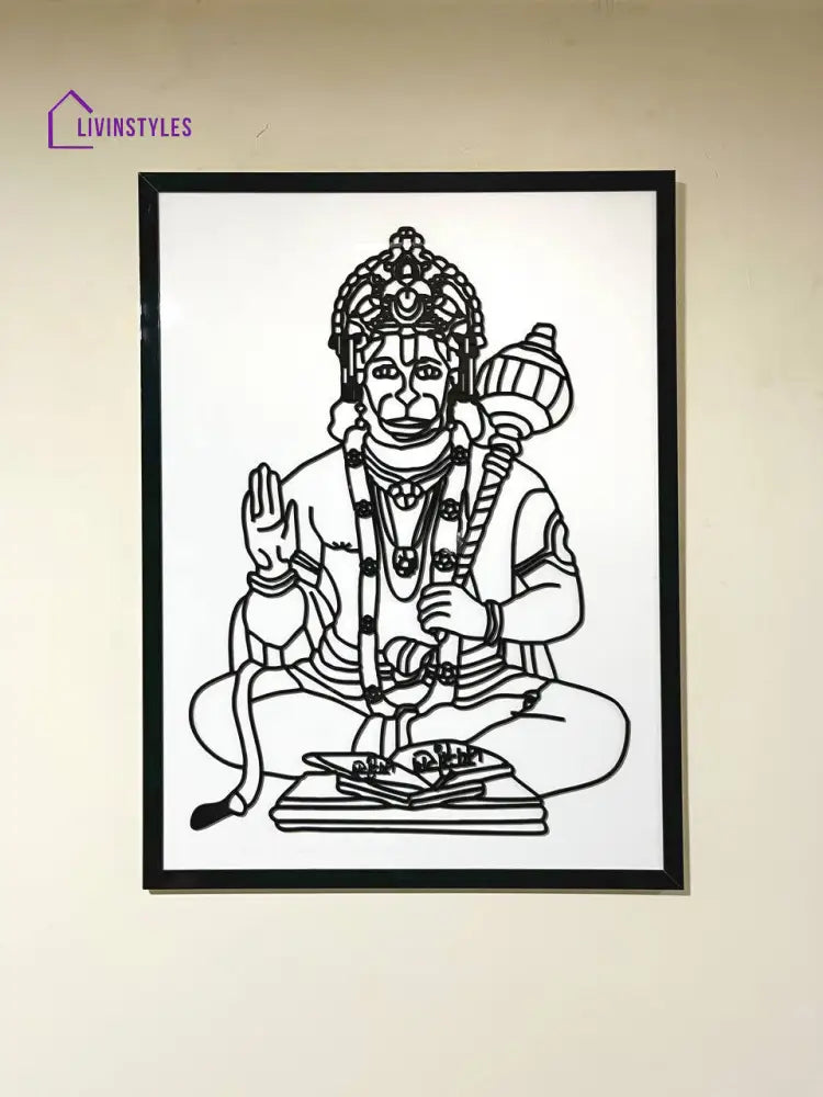 Lord Hanuman Acrylic Wall Art 45x55 cm|17.7’’x21.6’’ inch