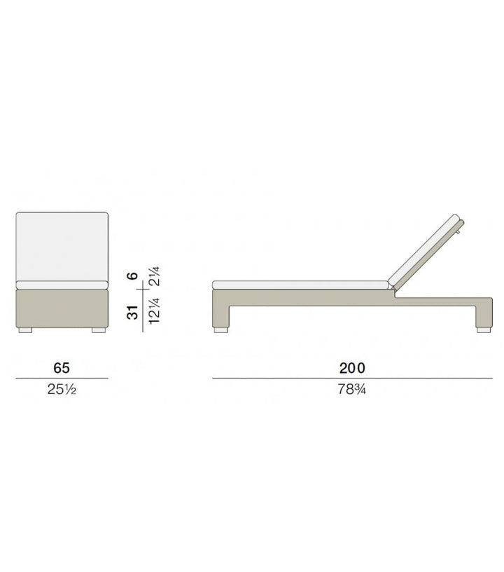 Rivera Outdoor Swimming Poolside Lounger