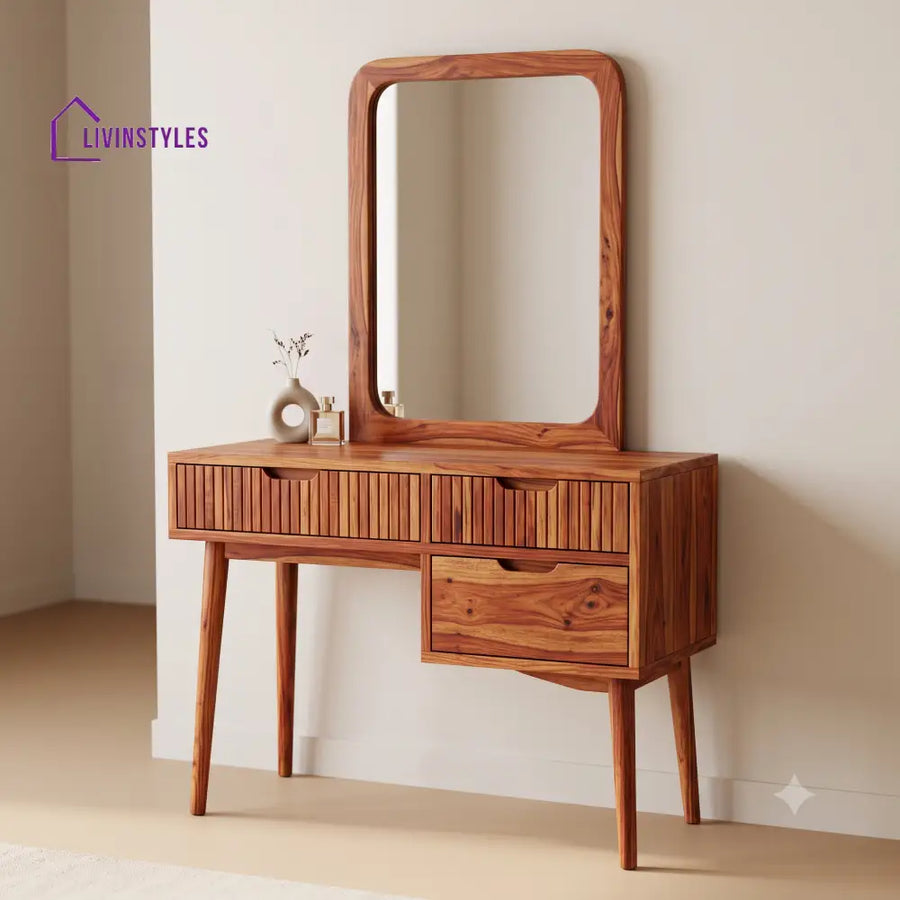 Luc Premium Solid Wood Dressing Table for Bedroom | New Designer Dressing Unit