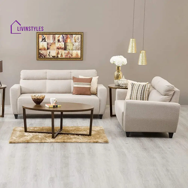 Ludmila 3 Seater Sofa for Living Room Beige