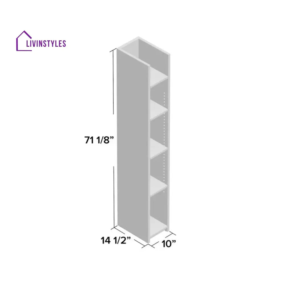 Ludmila Engineered Wood Bookshelves | Bookshelf for Living Room | Bedroom | Drawing Room | Study Room