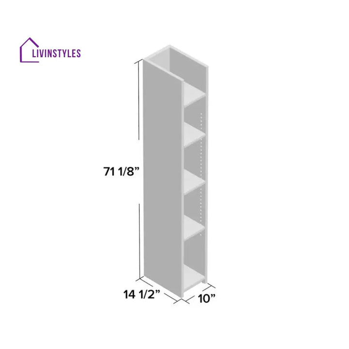 Ludmila Engineered Wood Bookshelves | Bookshelf for Living Room | Bedroom | Drawing Room | Study Room
