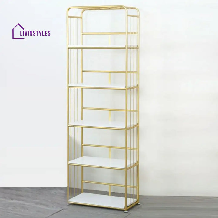 Ludmila Stainless Steel Frame Bookshelves | Storage Shelves