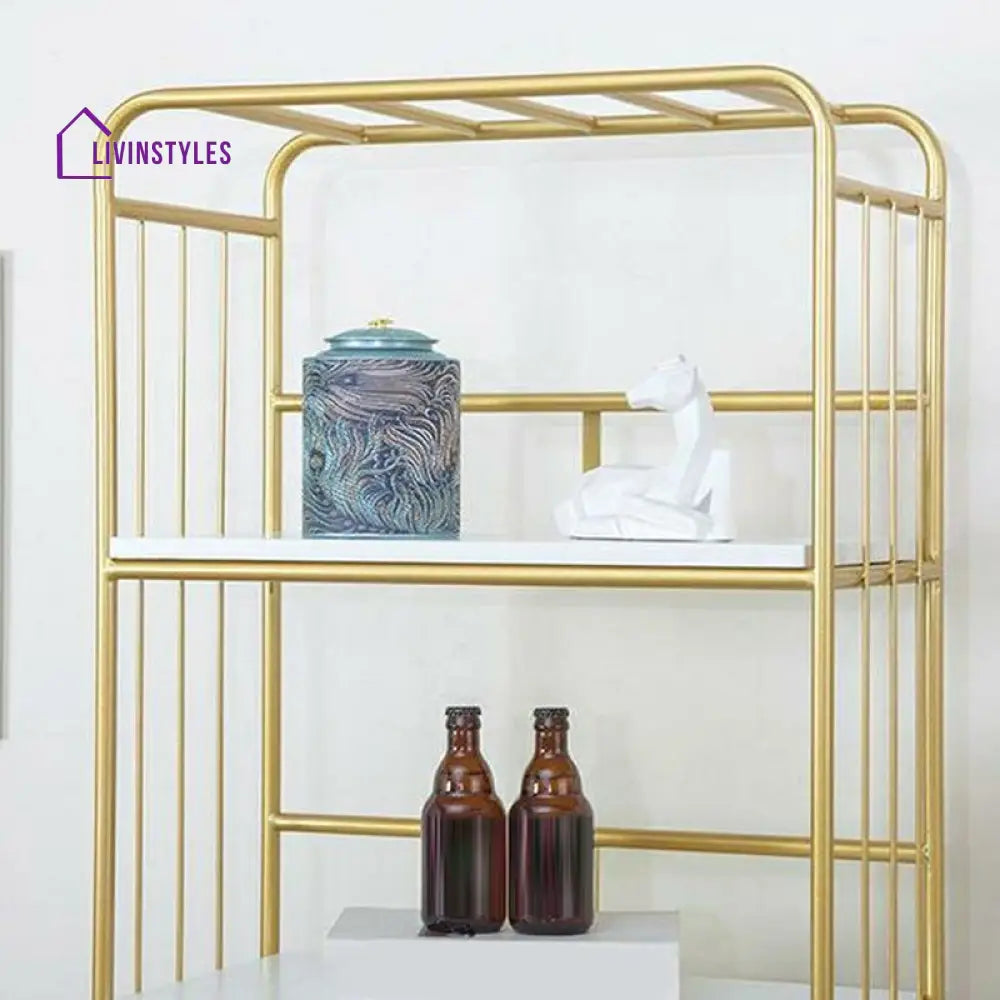 Ludmila Stainless Steel Frame Bookshelves | Storage Shelves