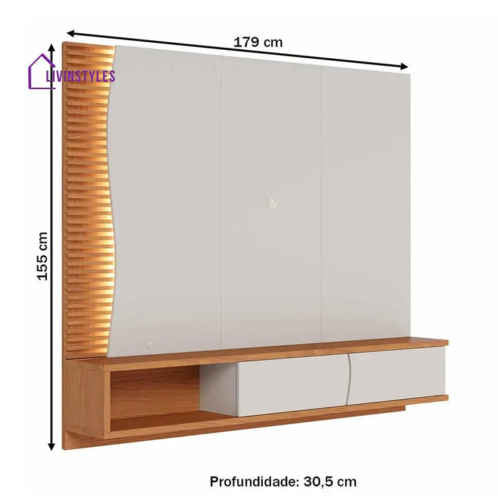 Ludmila Wall Mounted Tv Unit Stand for Living Room