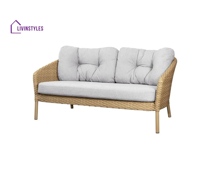 Luigi Outdoor Patio Sofa Set 3 Seater 2 Seater 1 Single Seater and 1 Center Table (Brown) - Sofa Sets