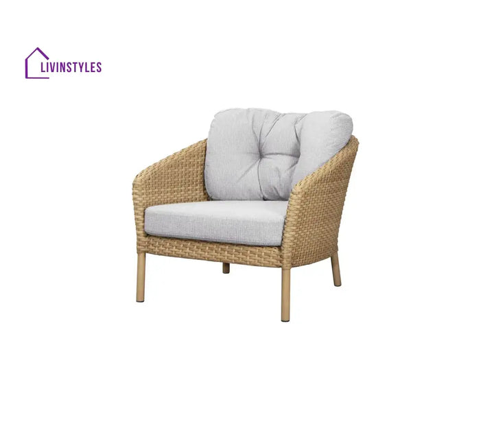 Luigi Outdoor Patio Sofa Set 3 Seater 2 Seater 1 Single Seater and 1 Center Table (Brown) - Sofa Sets