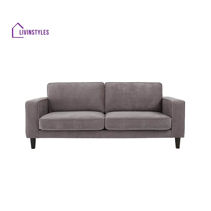 Luis 3 Seater Sofa for Living Room - Grey - Sofas