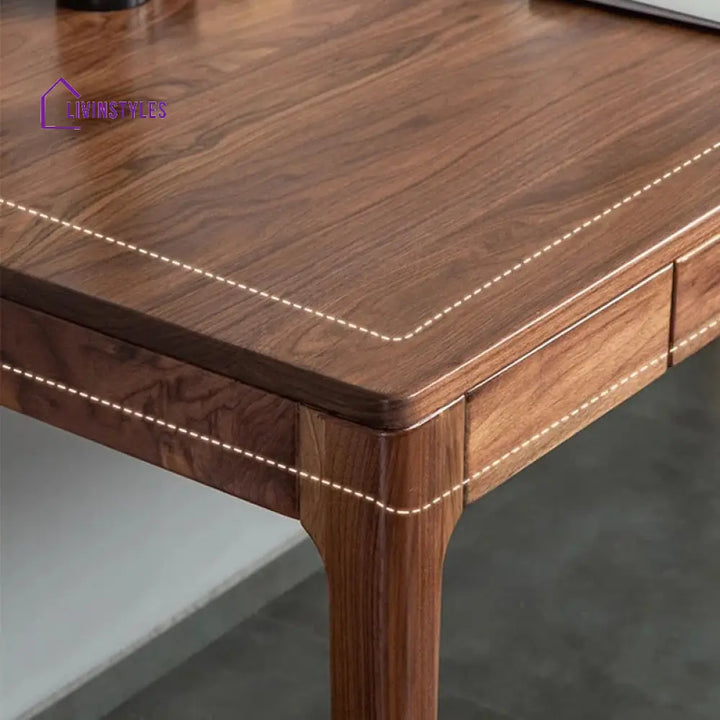 Luka Solid Wood Study Table for Students