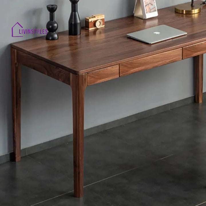 Luka Solid Wood Study Table for Students