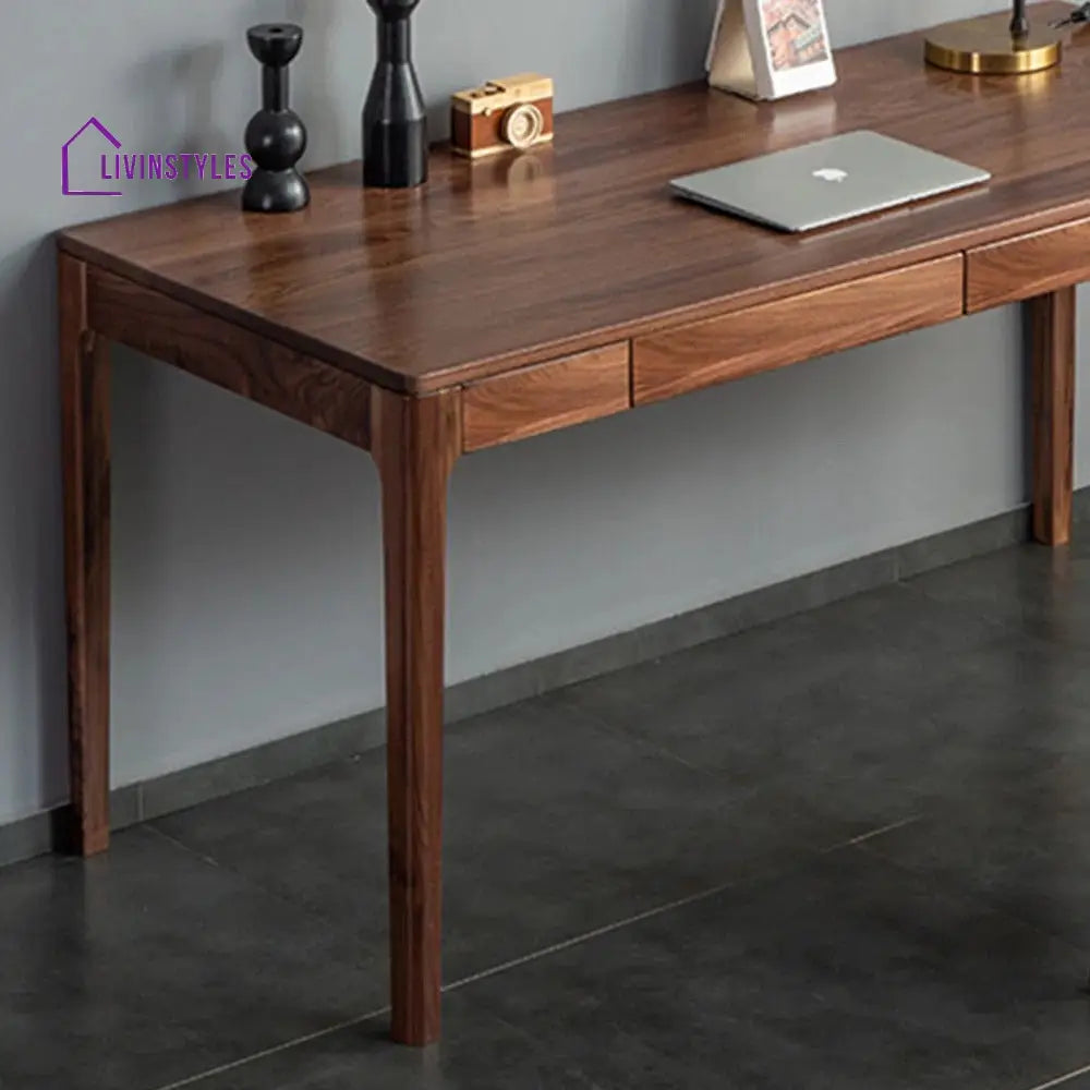 Luka Solid Wood Study Table for Students