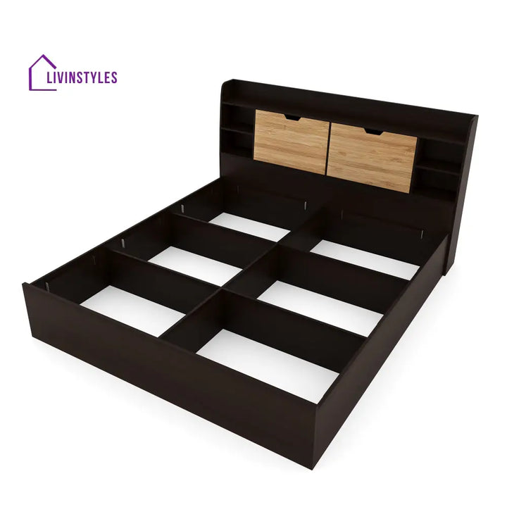 Dmitri King Bed With Storage (Wenge) Home Furniture