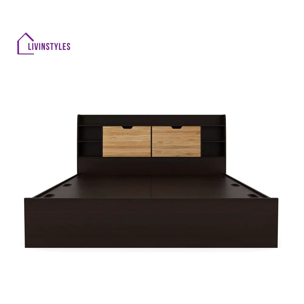 Dmitri King Bed With Storage (Wenge) Home Furniture
