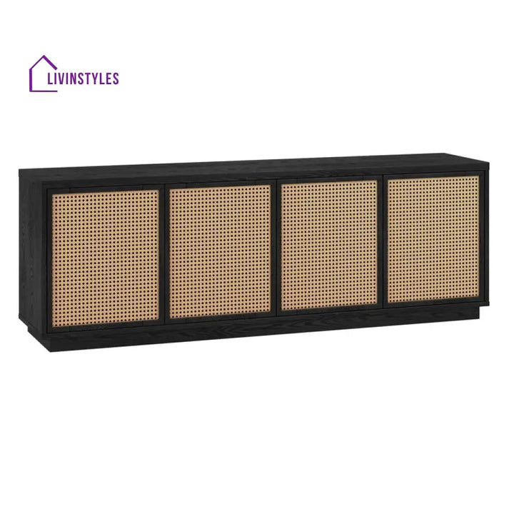Luna Wooden Finish Tv Unit Stand for Living Room