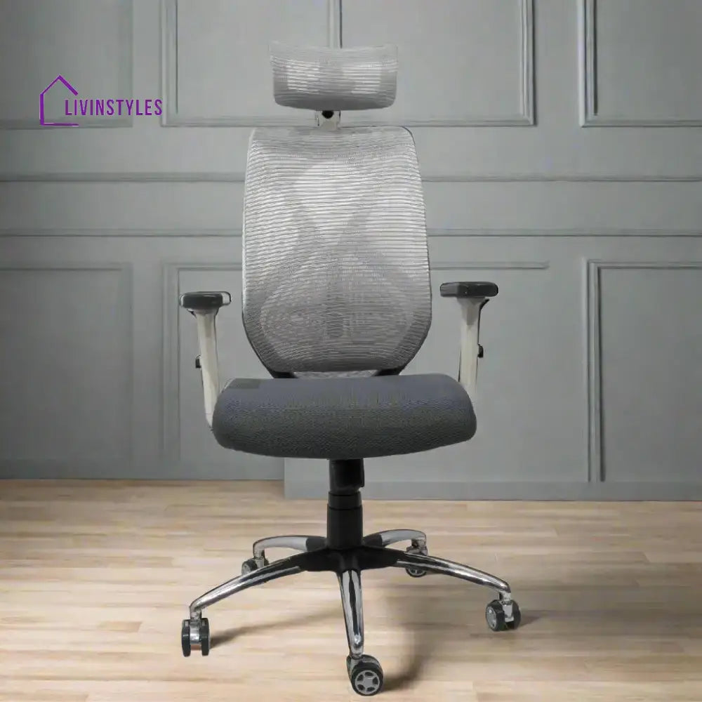 Lunar Fusion Mesh Headrest Executive Office Chair & Home Office Chair