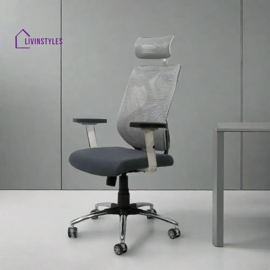 Lunar Fusion Mesh Headrest Executive Office Chair & Home Office Chair