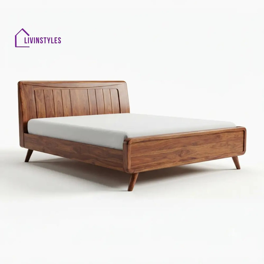Lwandile Wooden Double Bed | King Size Bed | Queen Size Bed - Bed Without Storage