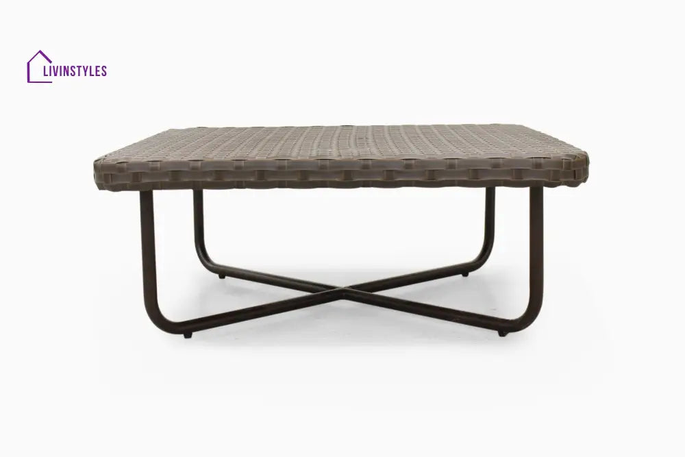 Lydie Outdoor Sofa Set 2 Seater 2 Single seater and 1 Center Table (Dark Brown) - Sofa Sets