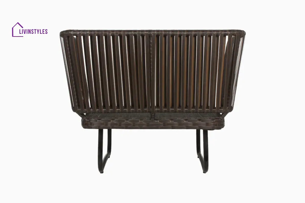 Lydie Outdoor Sofa Set 2 Seater 2 Single seater and 1 Center Table (Dark Brown) - Sofa Sets