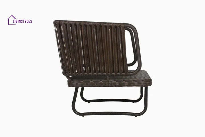 Lydie Outdoor Sofa Set 2 Seater 2 Single seater and 1 Center Table (Dark Brown) - Sofa Sets