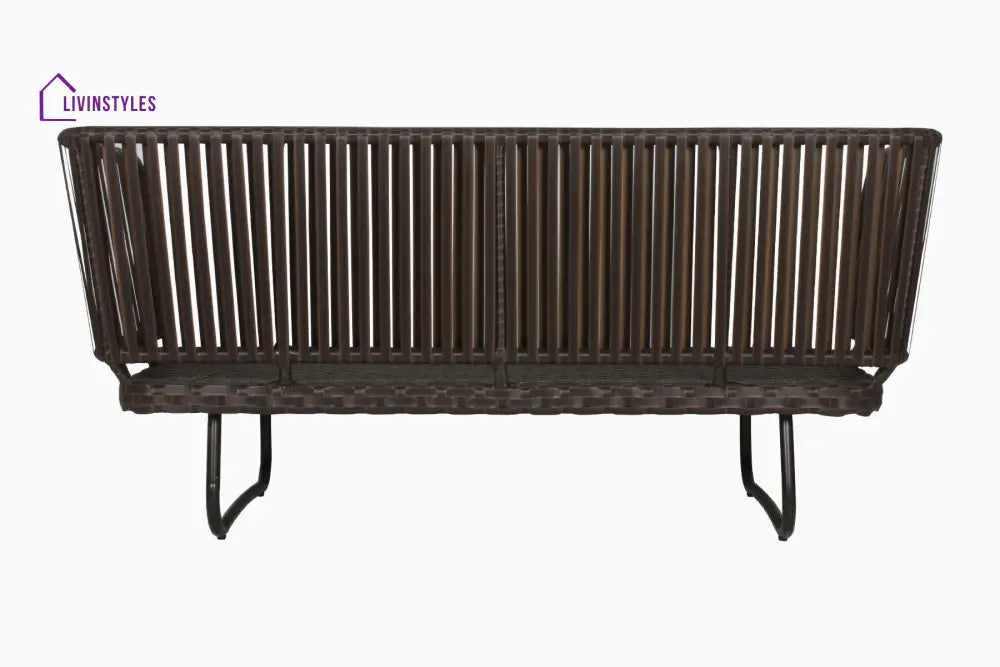 Lydie Outdoor Sofa Set 2 Seater 2 Single seater and 1 Center Table (Dark Brown) - Sofa Sets