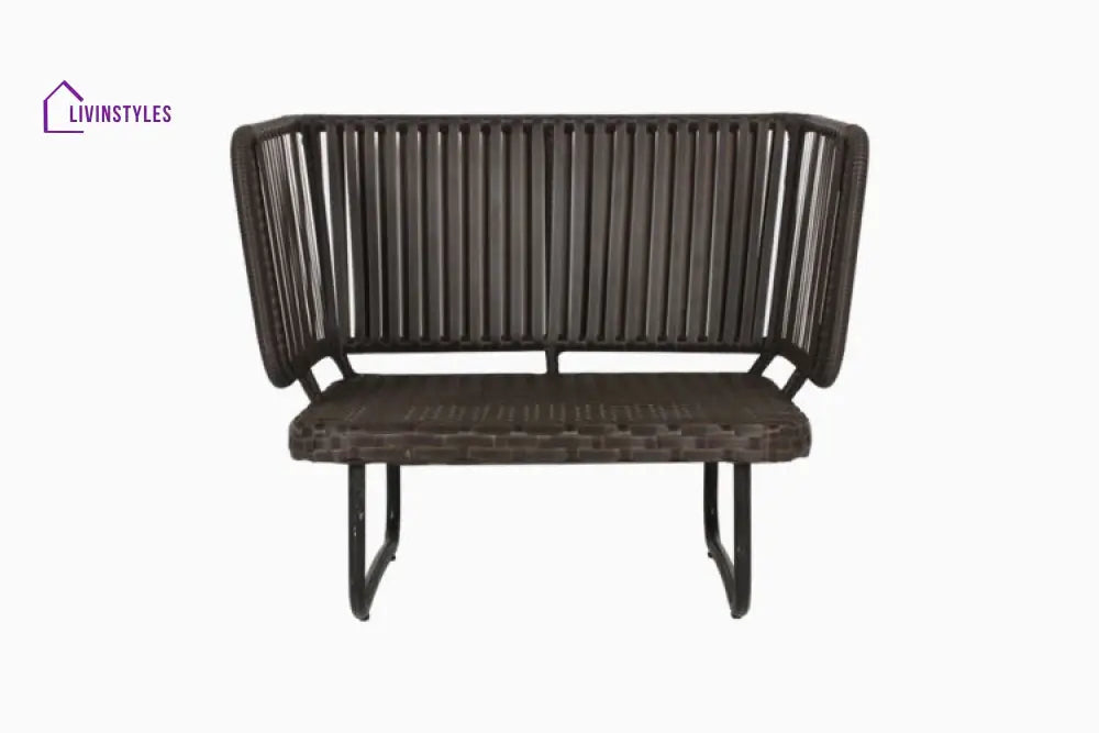 Lydie Outdoor Sofa Set 2 Seater 2 Single seater and 1 Center Table (Dark Brown) - Sofa Sets