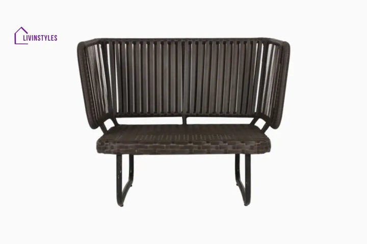 Lydie Outdoor Sofa Set 2 Seater 2 Single seater and 1 Center Table (Dark Brown) - Sofa Sets