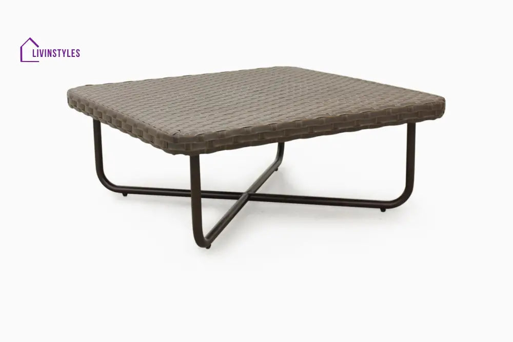 Lydie Outdoor Sofa Set 2 Seater 2 Single seater and 1 Center Table (Dark Brown) - Sofa Sets